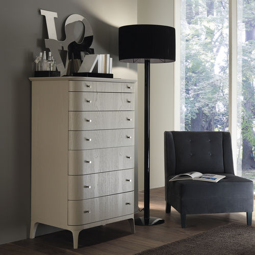 Cassettiera contemporanea - ROSA CLARISSA - LE FABLIER - in legno laccato / in frassino / bianca