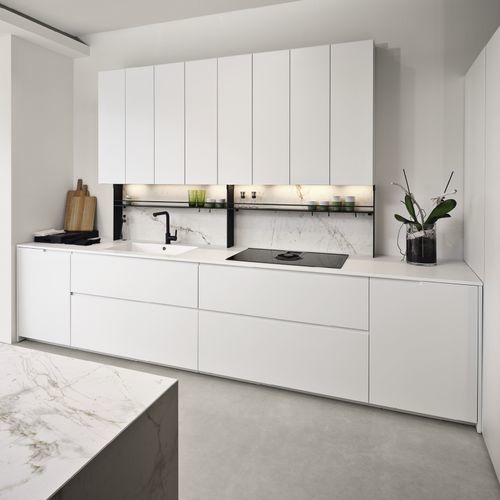 Cucina contemporanea - ARENA - MAISTRI - in HPL / con isola / a L
