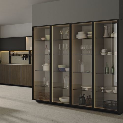 Credenza con alzata contemporanea - ALTEA - MAISTRI - in HPL