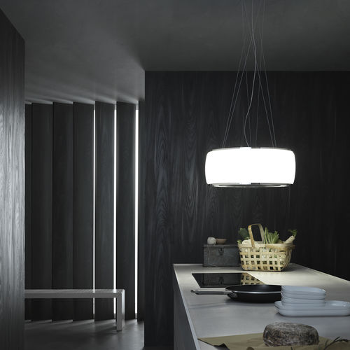Cappa a isola - SOFFIO - falmec - con illuminazione integrata / design originale