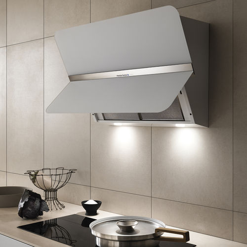 Cappa a muro - FLIPPER GREEN TECH - falmec - con illuminazione integrata / design originale / bianca