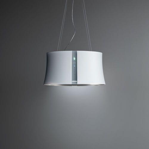 Cappa a isola - ZEPHIRO E.ION - falmec - a ricircolo / con illuminazione integrata / design originale