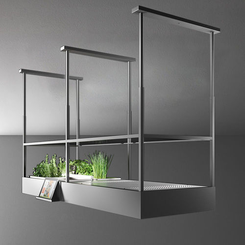 Cappa a isola - SPAZIO - falmec - senza canna fumaria / con illuminazione integrata / design originale