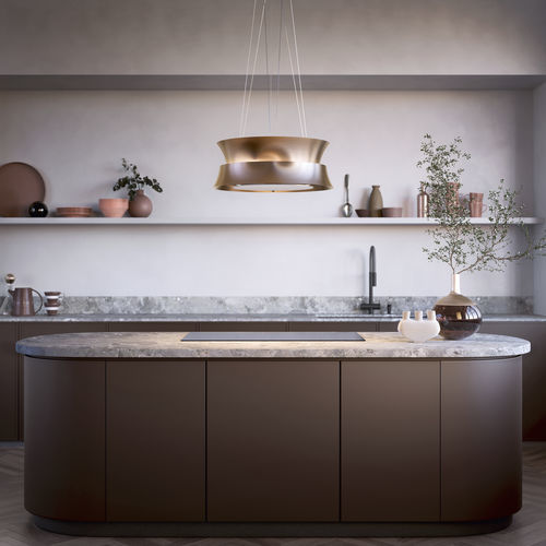 Cappa a isola - DAMA - falmec - senza canna fumaria / con illuminazione integrata / design originale