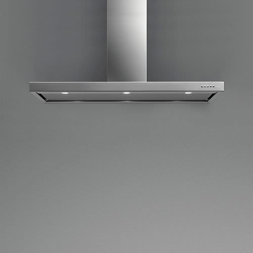 Cappa a muro - FASTEEL: PLANE TOP - falmec - a isola / con illuminazione integrata