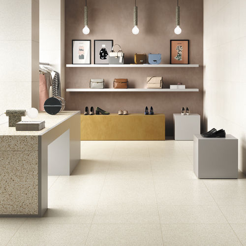 Piastrella in gres porcellanato - FLAKE WHITE - CERAMICHE REFIN - opaca / da interno / da esterno