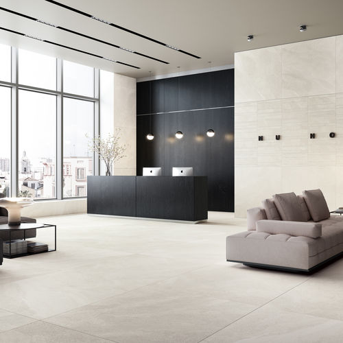 Piastrella in gres porcellanato - TUNE SNOW - CERAMICHE REFIN - opaca / da interno / da esterno