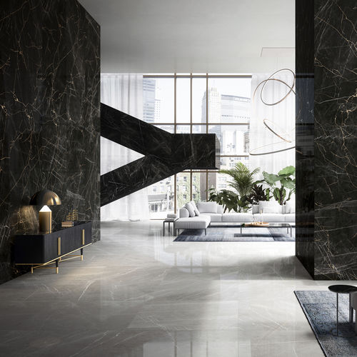 Piastrella in gres porcellanato - PRESTIGIO MARQUINA - CERAMICHE REFIN - levigata / lucida / da interno