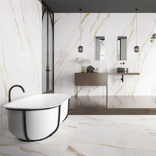 Piastrella in gres porcellanato - PRESTIGIO CALACATTA ORO - CERAMICHE REFIN - opaca / levigata / da interno