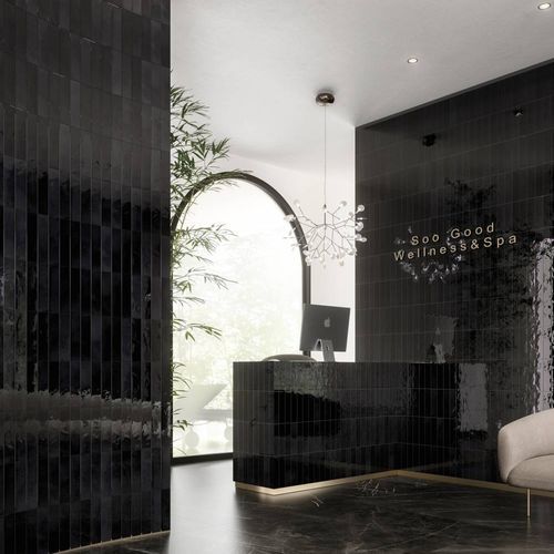 Piastrella in ceramica - HALO INK  - CERAMICHE REFIN - lucida / da interno / da bagno