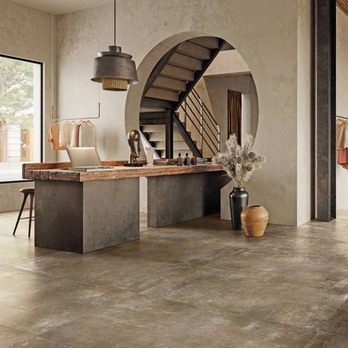 Piastrella in gres porcellanato - PLANT CLAY  - CERAMICHE REFIN - levigata / da interno / da sala