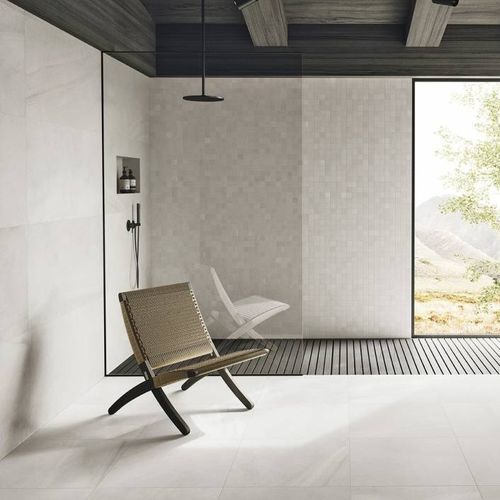 Piastrella in gres porcellanato - SUBLIME IVORY STRUTTURATO  - CERAMICHE REFIN - bocciardata / da interno / da esterno