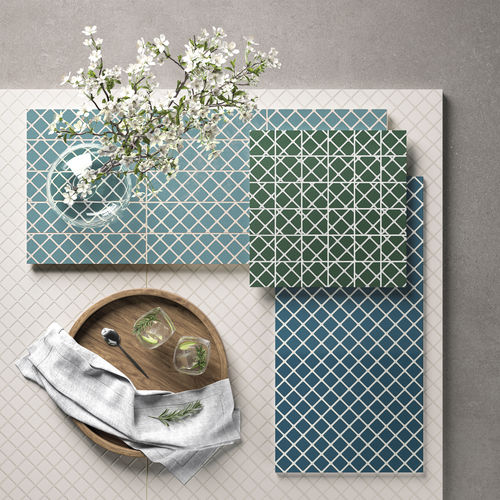 Piastrella in gres porcellanato - UPSIDE BLUE - CERAMICHE REFIN - da interno / da bagno / per soggiorno