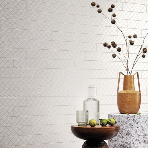 Piastrella in gres porcellanato - UPSIDE WHITE - CERAMICHE REFIN - da interno / da bagno / per soggiorno