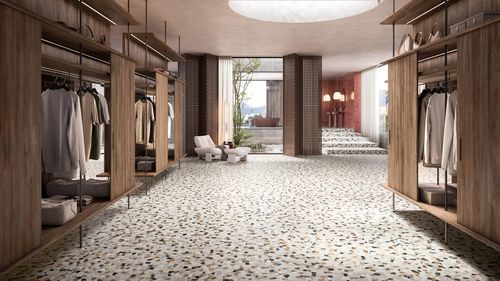 Piastrella in gres porcellanato - PALLADIA - CERAMICHE REFIN - lucida / opaca / per interni