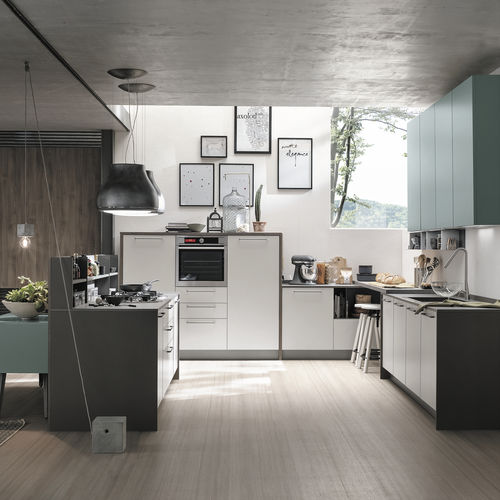 Cucina contemporanea - REPLAY - STOSA CUCINE - in Fenix NTM / polimerica / con isola