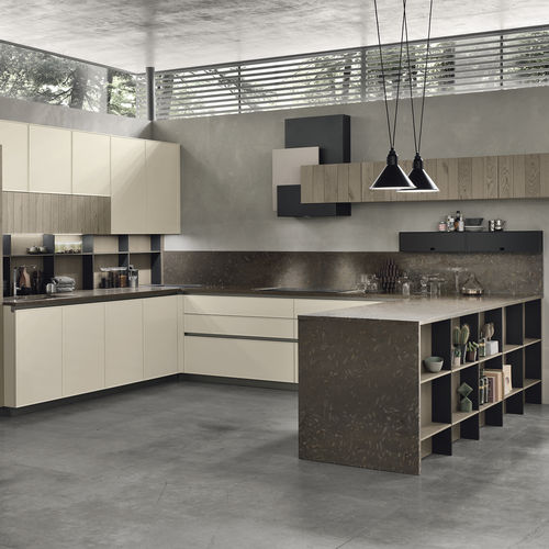 Cucina contemporanea - FRAME - STOSA CUCINE - in rovere / in laminato / con isola