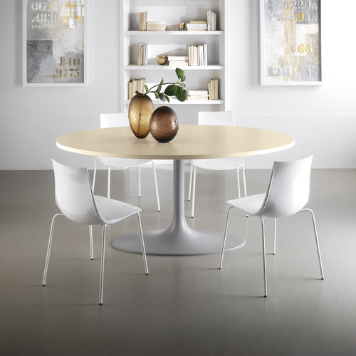 Tavolo da pranzo contemporaneo - STOCCOLMA - STOSA CUCINE - in laminato / con supporto in metallo / rotondo