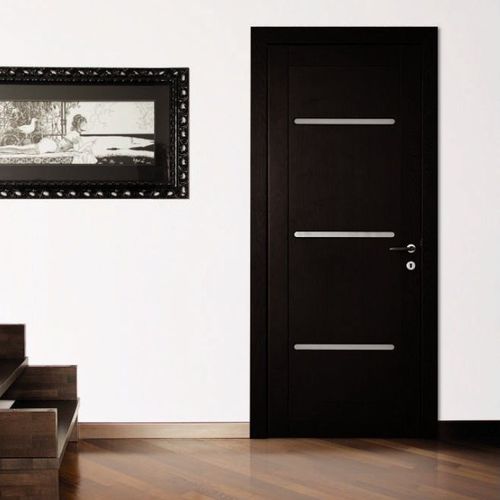 Porta da interno - DE SIMONE - Dierre - in legno massiccio / battente / vetrata