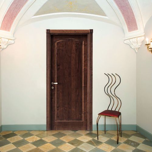 Porta da interno - ALFIERI - Dierre - in legno massiccio / battente / vetrata