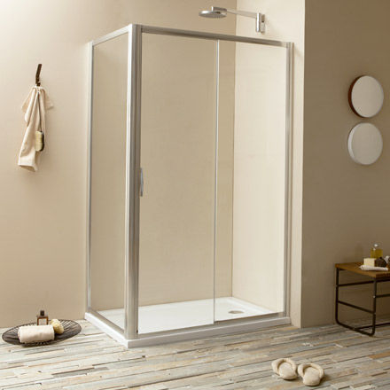 Box doccia in vetro - VANITY U10+D10 - Megius SpA - in alluminio / con porta scorrevole / rettangolare