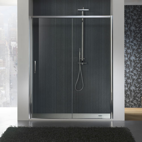Box doccia in vetro - MORE LIVE P1K - Megius SpA - in alluminio / con porta scorrevole / a nicchia