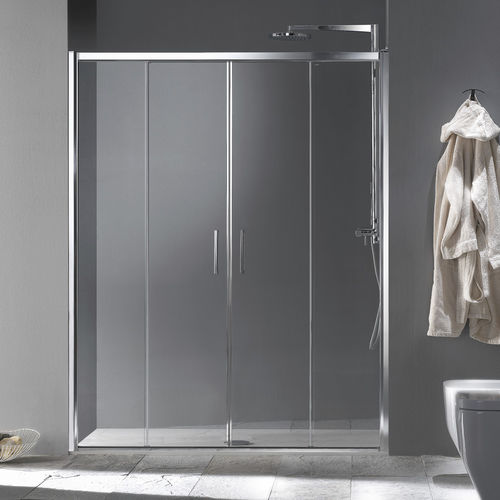 Box doccia in vetro - MORE LIVE P2S - Megius SpA - in alluminio / con porta scorrevole / a nicchia