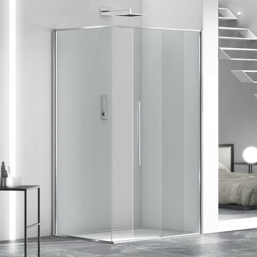 Box doccia in vetro - ZEN A1S+FS0 - Megius SpA - in alluminio / in acciaio inossidabile / con porta scorrevole