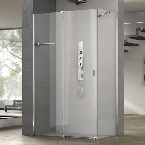 Box doccia in vetro - ILLUSION A1S+FS0 - Megius SpA - in alluminio / in acciaio inossidabile / con porta scorrevole
