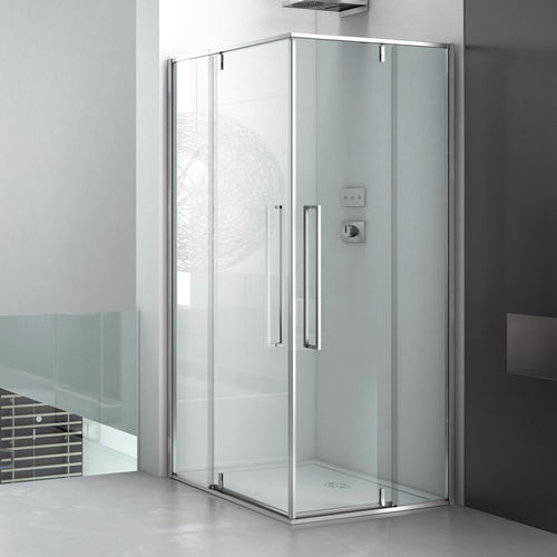 Box doccia in vetro - ZEN B12+B12 - Megius SpA - in alluminio / con porta pivotante / d'angolo
