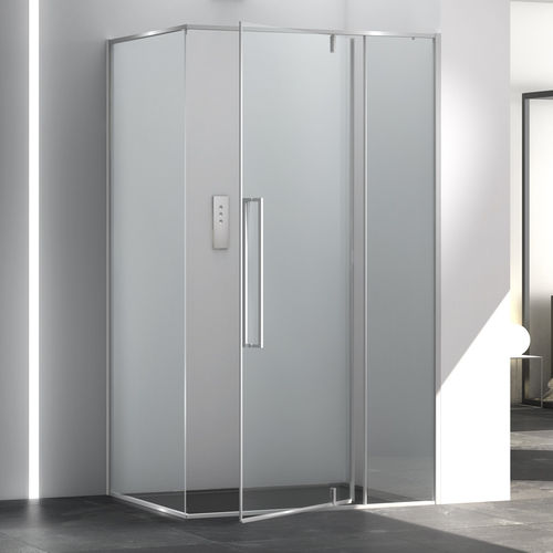 Box doccia in vetro - ZEN A1B+FB0 - Megius SpA - in alluminio / con porta pivotante / d'angolo
