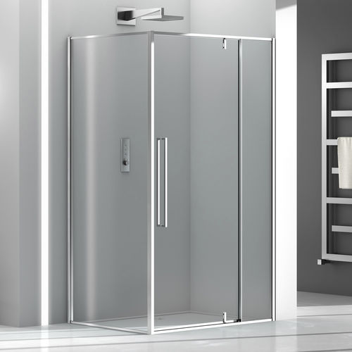 Box doccia in vetro - ZEN PVF+F00 - Megius SpA - in alluminio / con porta pivotante / d'angolo