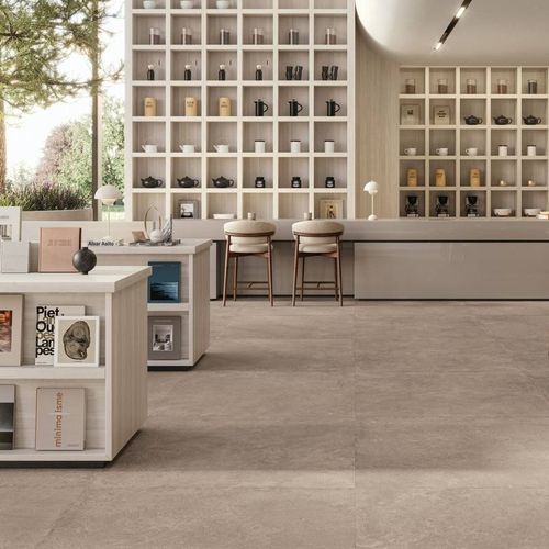 Piastrella in porcellana - WHISPER  - CERAMICHE SUPERGRES - in pietra calcarea / opaca / finitura pietra