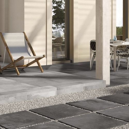 Piastrella in gres porcellanato - ART - CERAMICHE SUPERGRES - in cemento / 3D / strutturata
