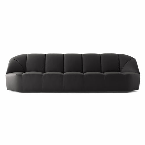 Divano contemporaneo - CLOUD - Gallotti&Radice - in velluto / in pelle / nero