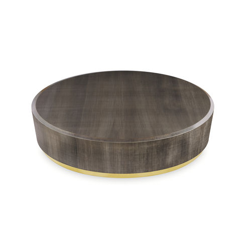Tavolino basso contemporaneo - GONG - Gallotti&Radice - in legno / rotondo / per uso residenziale