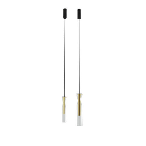 Lampada a sospensione - EPSILON SOLA - Gallotti&Radice - in metallo cromato / in vetro / contemporanea