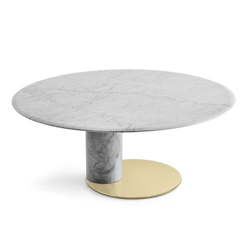 Tavolo contemporaneo - OTO BIG - Gallotti&Radice - in marmo / rotondo