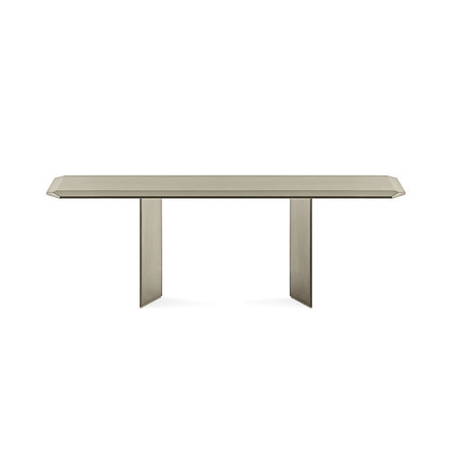 Tavolo contemporaneo - DOLM PLUS - Gallotti&Radice - in vetro / con supporto in legno / rettangolare