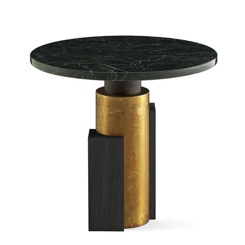 Tavolino design originale - 1968 - Gallotti&Radice - in marmo / con supporto in legno / con supporto in ottone