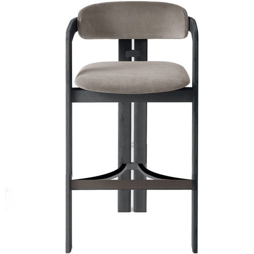Sedia alta contemporanea - 0419 - Gallotti&Radice - da interno / in tessuto / in pelle