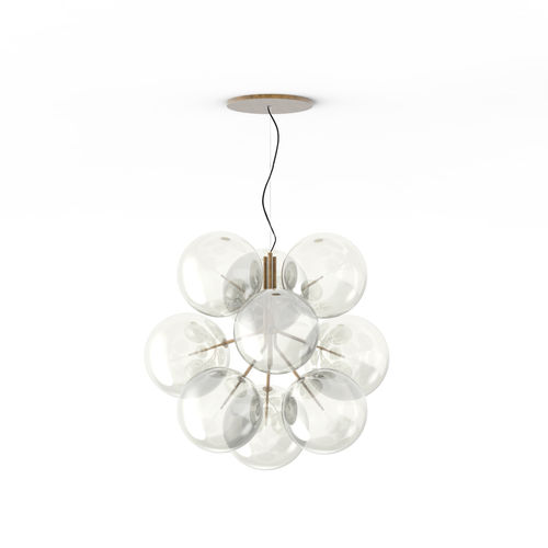 Lampada a sospensione - BOLLE CIELO - Gallotti&Radice - in ottone / in vetro soffiato / contemporanea