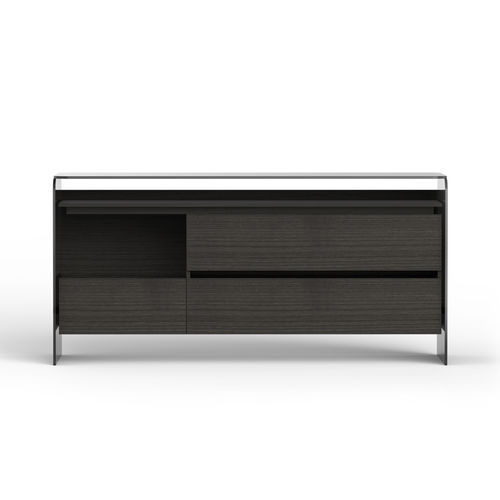 Cassettone contemporaneo - HOLLY COMÒ - Gallotti&Radice - in frassino / in vetro / rettangolare