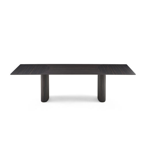 Tavolo contemporaneo - SHIRO - Gallotti&Radice - in legno / in marmo / con supporto in legno massiccio
