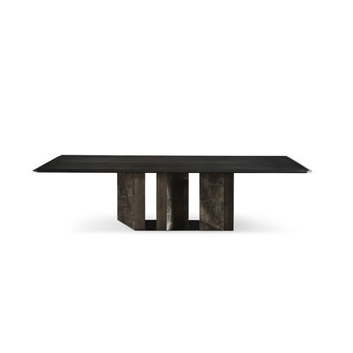 Tavolo contemporaneo - PLATIUM W - Gallotti&Radice - in frassino / con supporto in marmo / rettangolare