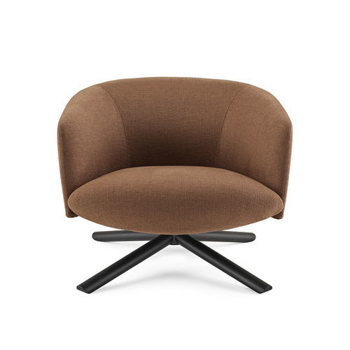 Poltrona contemporanea - LIVRE - Gallotti&Radice - in tessuto / in pelle / in legno