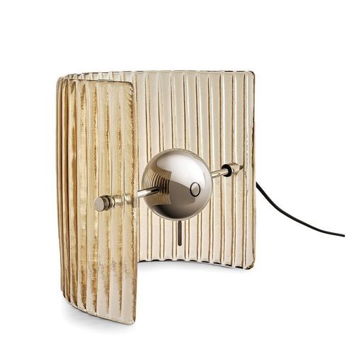 Lampada da tavolo - BONFIRE STRIPES - Gallotti&Radice - in cromo / in vetro / contemporanea