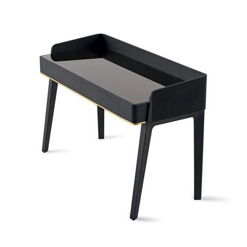 Scrittoio contemporaneo - SOHO - Gallotti&Radice - in frassino / in ottone / in vetro