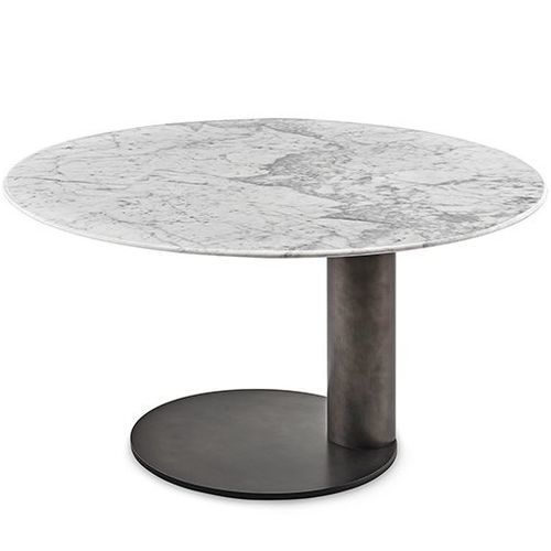 Tavolo contemporaneo - OTO MEDIUM - Gallotti&Radice - in marmo / con supporto in metallo laccato / rotondo