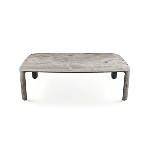 Tavolo contemporaneo - CLEMO-T - Gallotti&Radice - in marmo / con supporto in marmo / rettangolare